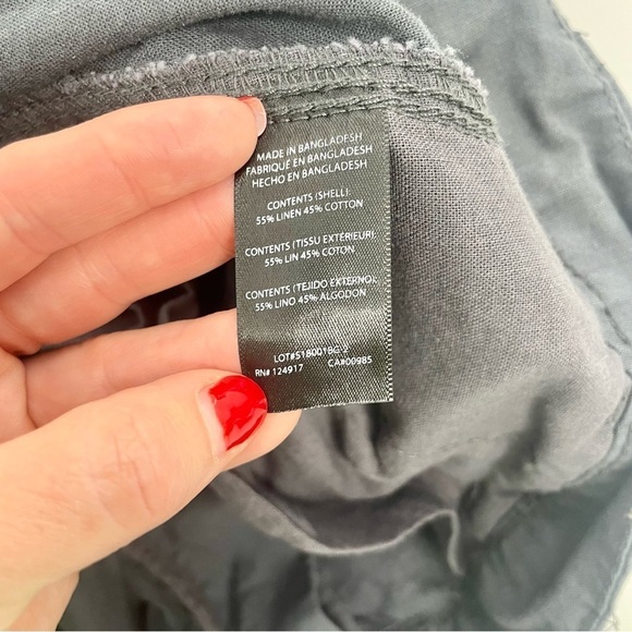 ONIA Linen Blend Breathable Chino Shorts Mens Sz‎ 36 Light Dark Gray 10" - Picture 8 of 11